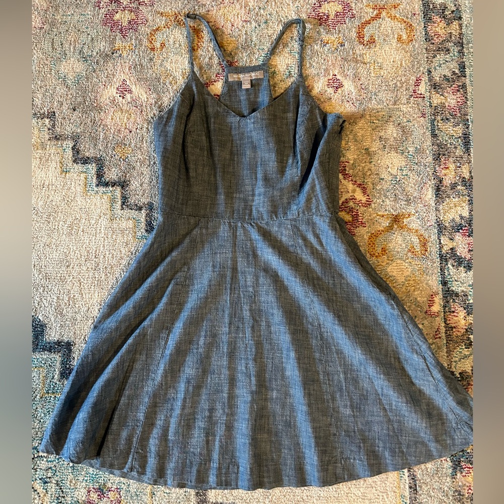 Banana Republic Chambray A-Line Racerback Dress